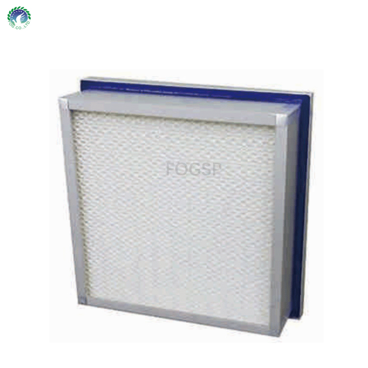 Fine filter without separators (Gel Seal ULPA Filter)